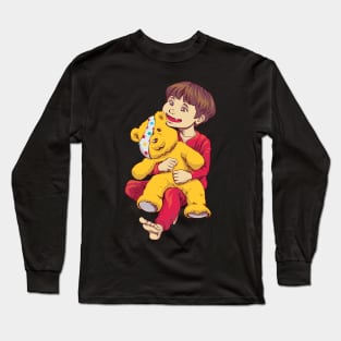 Pudsey bear face Long Sleeve T-Shirt